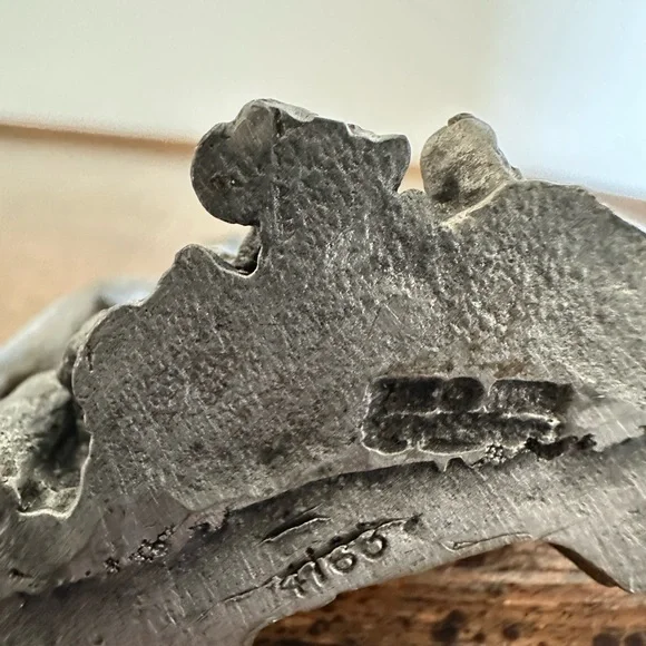 Rare Comstock CCI Pewter Fairy Fae Nymph Pixie Crystal Rhinestones Figurine - Picture 9 of 11